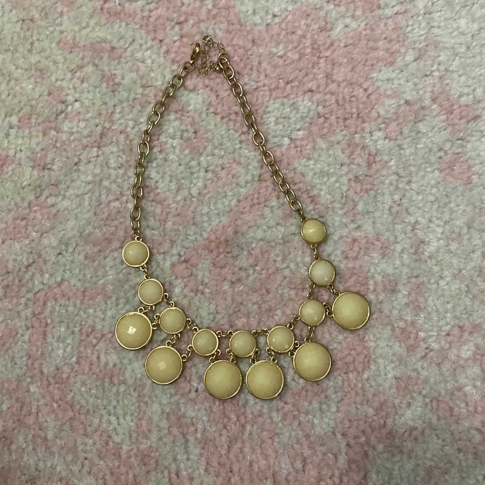 Cream statement necklace